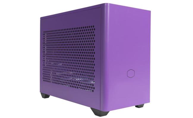Cooler Master NR200P Purple SFF Small Form Factor Mini-ITX Case with Vented Panel, Triple-slot GPU,Nightshade Purple Color