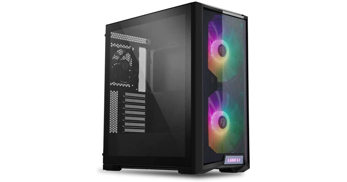 Lian Li LANCOOL 215 (215X Black) MESH ARGB ATX Mid Tower Tempered Glass ...