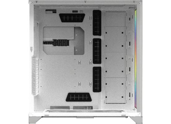 Lian Li O11 Dynamic XL ROG Certified (White) Mid Tower Tempered Glass Gaming Case w/ ARGB Front Bar