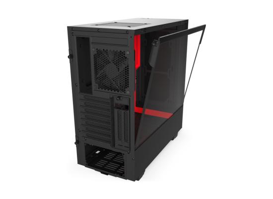 NZXT H510i MATTE RED Tempered Glass addressable LED strip Gaming Case
