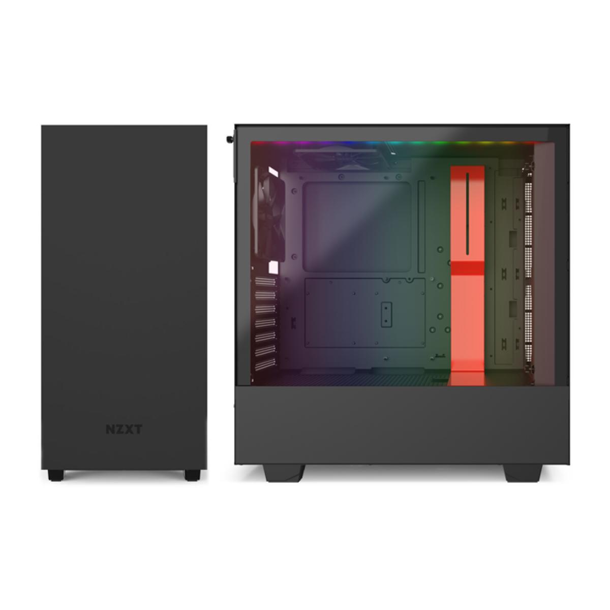 NZXT H510i MATTE RED Tempered Glass addressable LED strip Gaming Case