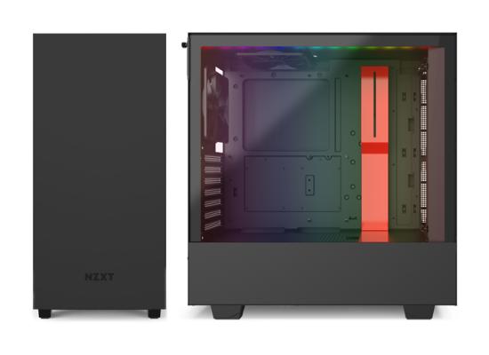 NZXT H510i MATTE RED Tempered Glass addressable LED strip Gaming Case