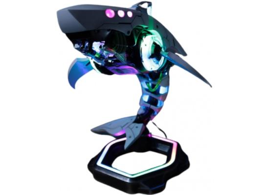 Cooler Master Shark X (Black) Mini-ITX PC Case, Plastic & Steel, Mini-ITX (Intel Or AMD) Support, Pre-Built Setup Included (V850 SFX Gold + MASTERLIQUID 120 ATMOS Radiator + Sickleflow 120 Fan + 400mm PCI-E 4.0 x16 Riser Cable)