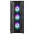 ABKONCORE H250X Premium 4x120mm Fixed Spectrum Colors Fan Tempered Glass Mid Tower& Front Full Mesh Design Case