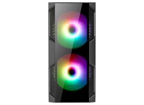 ABKONCORE Helios H500G 200mm RGB Fans & 120mm HR120 RGB Fan, Two Side Tempered Glass Case