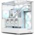 APNX V2 (White) Dual Chamber Premium Sleek Panoramic 3 Glasses Design ATX Mid Tower Tempered Glass Gaming Case w/ Single Rear Fan, Support Up To 10x12cm Fans, Reverse Connector Motherboard & Type-C APNX V2 (White) Dual Chamber Premium Sleek Panoramic 3 Glasses Design ATX Mid Tower Tempered Glass Gaming Case w/ Single Rear Fan, Support Up To 10x12cm Fans, Reverse Connector Motherboard & Type-C