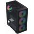 AeroCool B509A Flow (Black) ARGB Stylish ATX Mid Tower Tempered Glass Gaming Case w/ Mesh Front & 6 Pre-installed 120mm ARGB Fans