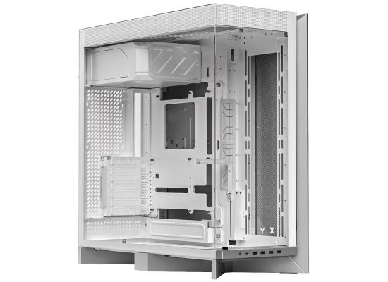 TRYX LUCA L70 (White) E-ATX Mid Tower Aesthetic Panoramic Tempered Glass Design Gaming case, Type-C, Up To 420mm Radiator, BTF Support