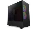 NZXT H5 Flow RGB ATX Tempered Glass Mid Tower Perforated & Ventilated Gaming Case w/ 2x140mm RGB Fans + Rear & Bottom Quiet (2x120mm) & USB Type-C Port - Matte Black