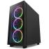 NZXT H7 Elite ATX Tempered Glass Mid Tower Gaming Case w/ 4x140mm Fans (Front 3x140mm RGB) & USB Type-C Port -Matte Black