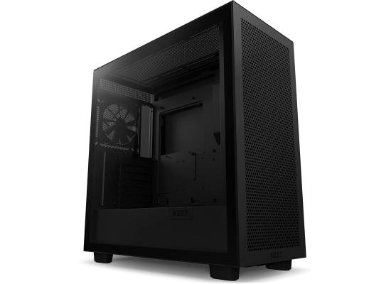 NZXT H7 Flow ATX Tempered Glass Mid Tower Perforated & Ventilated Gaming Case w/ 2x120mm Fans & USB Type-C Port -Matte Black