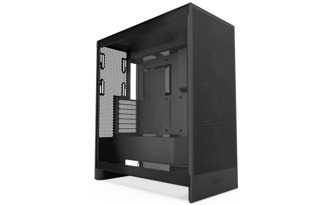 NZXT H7 Flow V2 (2024) ATX Tempered Glass Mid Tower Perforated & Ventilated AirFlow Gaming Case w/ F120Q 3x120mm Fans & USB Type-C Port -Matte Black