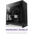 NZXT H9 Flow (2025) Panoramic Perforated Dual-Chamber Mid-Tower Tempered Glass New Design Gaming Case w/ 3X F140Q Fans + 1XF120Q & Back-Connect Ready - Black