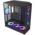 NZXT H9 Flow RGB+ (2025) Panoramic Perforated Dual-Chamber Mid-Tower Tempered Glass New Design Gaming Case w/ 2X F420 RGB Core Single-Frame Fans + 1XF120 RGB Core & Back-Connect Ready - Black