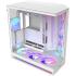 NZXT H9 Flow RGB+ (2025) Panoramic Perforated Dual-Chamber Mid-Tower Tempered Glass New Design Gaming Case w/ 2X F420 RGB Core Single-Frame Fans + 1XF120 RGB Core & Back-Connect Ready - White