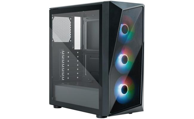 COOLER MASTER CMP 520 ARGB Mid Tower Tempered Glass Gaming Case w/ 3 x120mm ARGB Fan