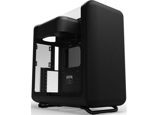 HYTE X50 ATX Mid Tower Modern Performance Case, Micro Mesh Ventilation, Thick Laminated Acoustic Glass (Pitch Black)