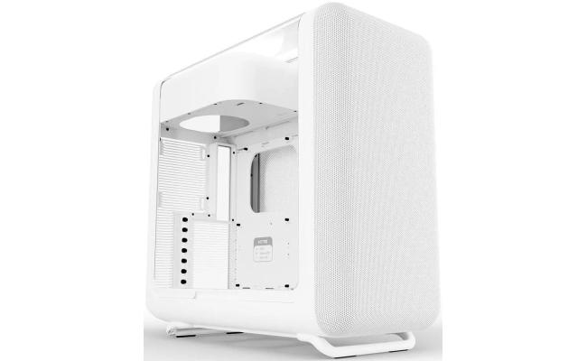 HYTE X50 ATX Mid Tower Modern Performance Case, Micro Mesh Ventilation, Thick Laminated Acoustic Glass (Snow White)