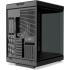 HYTE Y70 Standard Edition (Non-Touch) Dual Chamber ATX Mid Tower Modern Aesthetic Gaming case, Enhanced Edition, Panoramic Tempered Glass Design, w/ PCIE 4.0 Riser Cable (Pitch Black)