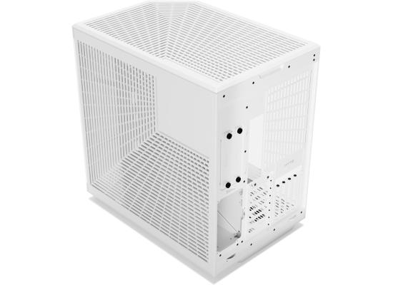 HYTE Y70 Standard Edition (Non-Touch) Dual Chamber ATX Mid Tower Modern Aesthetic Gaming case, Enhanced Edition, Panoramic Tempered Glass Design, w/ PCIE 4.0 Riser Cable (Snow White)
