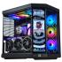HYTE Y70 Touch Infinite Dual Chamber ATX Mid Tower Modern Aesthetic Gaming case, Enhanced Edition, Panoramic Tempered Glass Design, w/ 14.9”  IPS 2.5 60Hz KTouchscreen & PCIE 4.0 Riser Cable (Black)