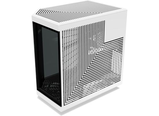HYTE Y70 Touch Infinite Dual Chamber ATX Mid Tower Modern Aesthetic Gaming case, Enhanced Edition, Panoramic Tempered Glass Design, w/ 14.9”  IPS 2.5 60Hz KTouchscreen & PCIE 4.0 Riser Cable (Panda)