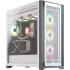 Corsair iCUE 5000D AIRFLOW Tempered Glass Mid-Tower ATX Gaming Case, High-Airflow Front Panel Includes 2x 120mm Fans-White