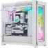 Corsair iCUE 5000X RGB Tempered Glass Mid-Tower ATX Gaming Case Includes Smart 3x SP120 RGB ELITE Fans-White