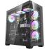 darkFlash DS900 ATX Mid Tower Modern Aesthetic ARGB Gaming case, Panoramic Tempered Glass Design, w/ 7 ARGB Fans (Black)