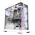 darkFlash DS900 ATX Mid Tower Modern Aesthetic ARGB Gaming case, Panoramic Tempered Glass Design, w/ 7 ARGB Fans (White)