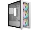 COOLER MASTER Elite 301 (White) Micro-ATX ARGB Mini Tower Tempered Glass Gaming Case, Front Performance MESH Panel w/ 3 x120mm ARGB Fan & USB Type C