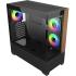 Cooler Master Elite 690 Wood (Black) ATX ARGB Mid Tower Tempered Glass + Wood Panoramic Fish Tank Gaming Case w/ 3 x120mm ARGB Fan (Side Reverse) & Type-C Cooler Master Elite 690 Wood (Black) ATX ARGB Mid Tower Tempered Glass + Wood Panoramic Fish Tank Gaming Case w/ 3 x120mm ARGB Fan (Side Reverse) & Type-C