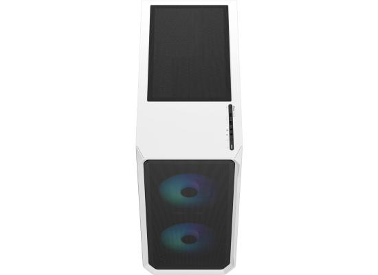 Fractal Design Focus 2 (White) Mesh Mid-Tower Airflow RGB Direct Performance TG Gaming Case w/ (Front) Aspect 14 RGB 2 x 140 mm  Fans