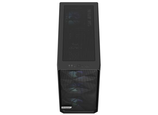 Fractal Design Meshify 2 (Black TG Clear Tint) Mid-Tower Tempered Glass RGB High-Performance Gaming Case w/ Type-C & 4x140mm Aspect 14 RGB PWM Fans