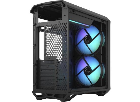 Fractal Design Torrent Compact (Black RGB TG Light Tint) Mid-Tower Tempered Glass RGB Gaming Case w/ Type-C & (Front) 2 x Prisma 180 mm