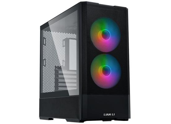 Lian Li LANCOOL 207 (207RX) MESH (Black) ARGB ATX Mid Tower Tempered Glass Gaming Case W/ Type-C & (Front 2x140mm ARGB Fans + 2x120mm PWM Fan On PSU Shroud)