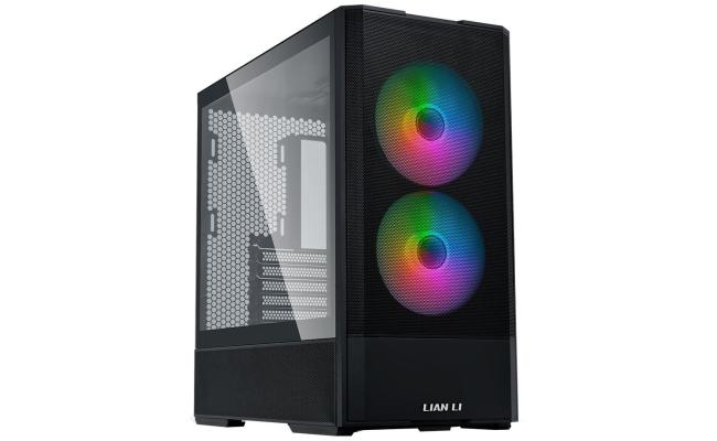 Lian Li LANCOOL 207 (207RX) MESH (Black) ARGB ATX Mid Tower Tempered Glass Gaming Case W/ Type-C & (Front 2x140mm ARGB Fans + 2x120mm PWM Fan On PSU Shroud)