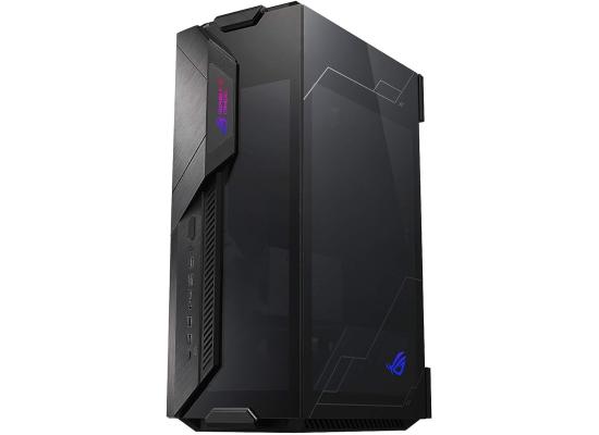ASUS ROG Z11 GR101 (Black) Mini Tower Premium ARGB Tempered Glass Mini-ITX/DTX Gaming Case w/ Patented 11° Tilt Design, ATX Power Supply & 3-Slot Graphics Card Support 