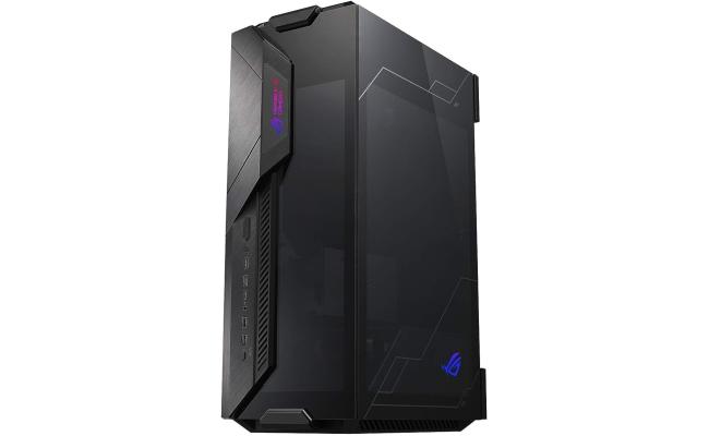 ASUS ROG Z11 GR101 (Black) Mini Tower Premium ARGB Tempered Glass Mini-ITX/DTX Gaming Case w/ Patented 11° Tilt Design, ATX Power Supply & 3-Slot Graphics Card Support