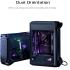 ASUS ROG Z11 GR101 (Black) Mini Tower Premium ARGB Tempered Glass Mini-ITX/DTX Gaming Case w/ Patented 11° Tilt Design, ATX Power Supply & 3-Slot Graphics Card Support