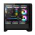Huntkey GX750A (Black) Mid Tower High Performace Airflow ATX Tempered Glass Gaming Case w/ 4x  120mm ARGB Fans