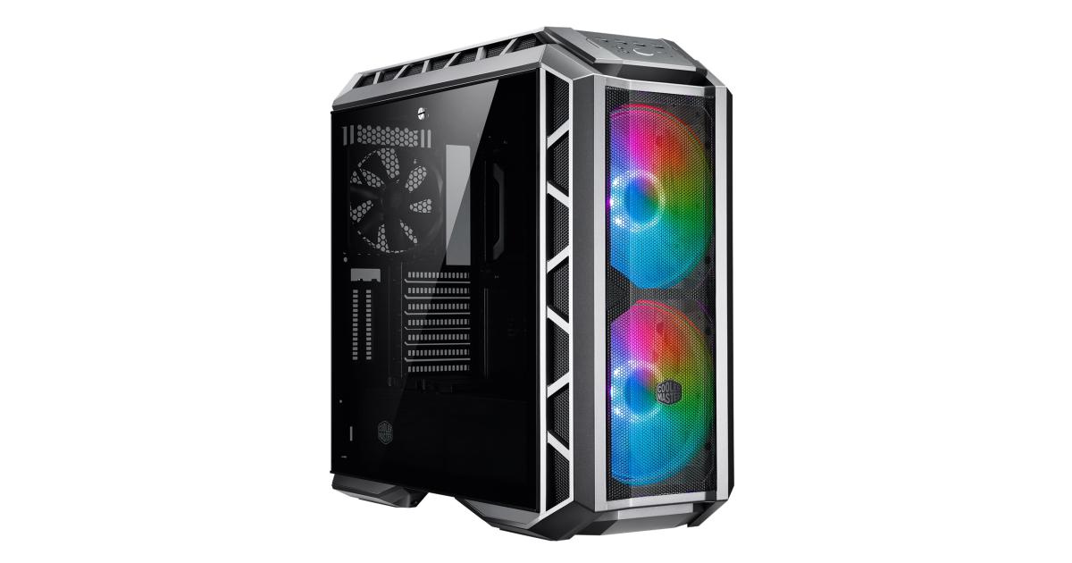 COOLERMASTER H500P Mesh Grey ARGB Mid tower Tempered Glass Gaming Case ...