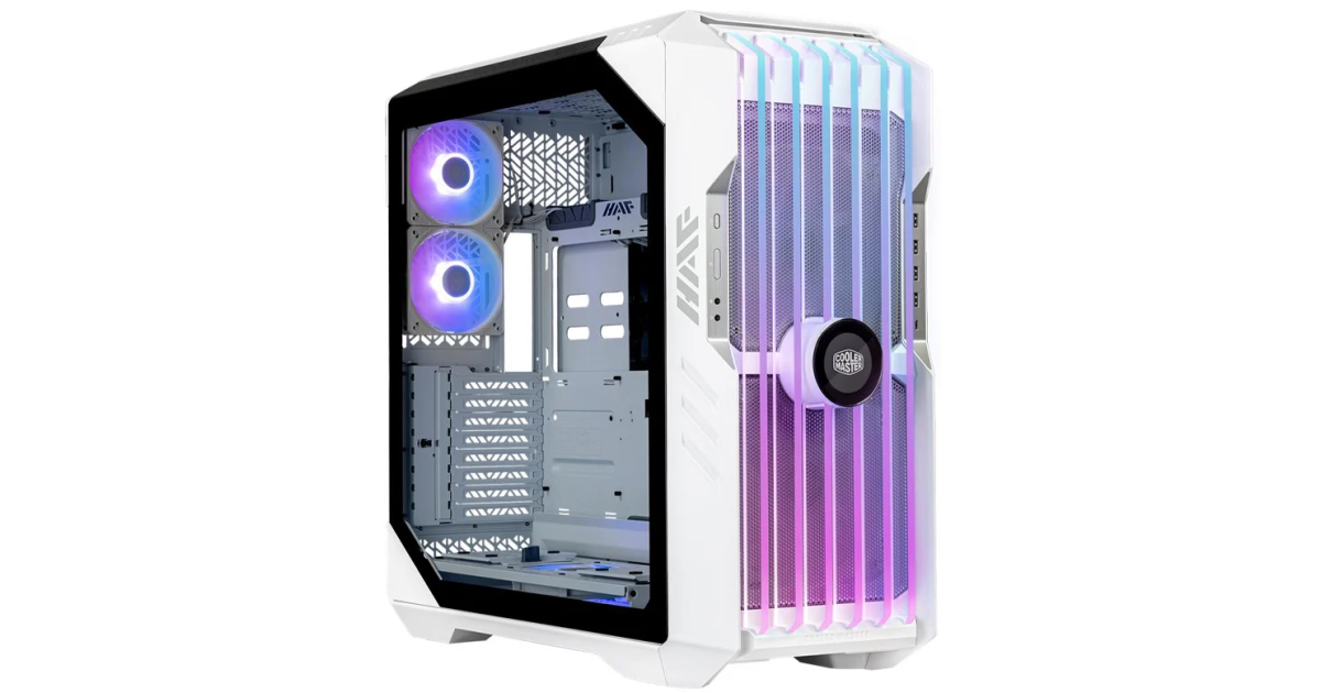 Cooler Master Haf 700 Evo Argb White Full Tower Tempered Glass Gaming Case W Iris 8460