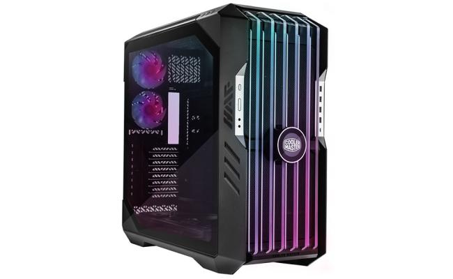 COOLER MASTER HAF 700 EVO ARGB Titanium Grey Full-Tower Tempered Glass Gaming Case w/ IRIS Customizable LCD Display & PCIE 4.0 RISER CABLE