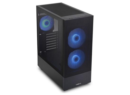 Lian Li LANCOOL 205 MESH C (Black) ARGB ATX Mid Tower Tempered Glass Gaming Case W/ Type-C & 3xARGB Fans (2X140mm Front + 120mm Back)