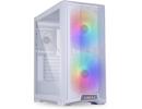 Lian Li LANCOOL 215 White ARGB 200mm Mid Tower Tempered Glass Gaming Case w/ Mesh Front Panel