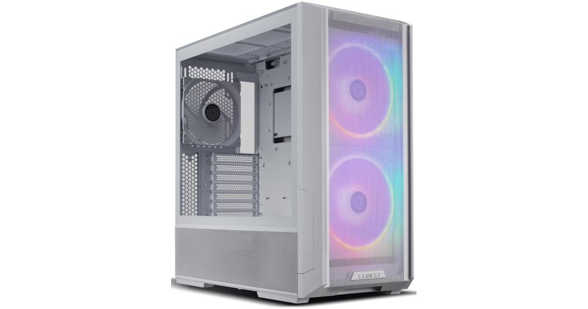 Lian Li Lancool R W Mesh White Argb Atx Mid Tower Tempered Glass Gaming Case W Type