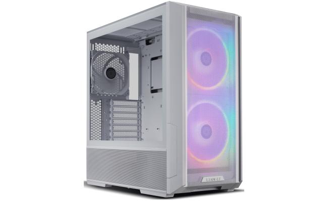 Lian Li LANCOOL 216 (216R-W) MESH (White) ARGB ATX Mid Tower Tempered Glass Gaming Case W/ Type-C & (2x160mm ARGB Fans + 140mm PWM Fan)
