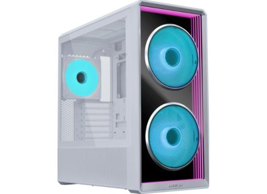 Lian Li LANCOOL 217 (217INFX-W) MESH (White) ARGB ATX Mid Tower Tempered Glass Gaming Case W/ Type-C.