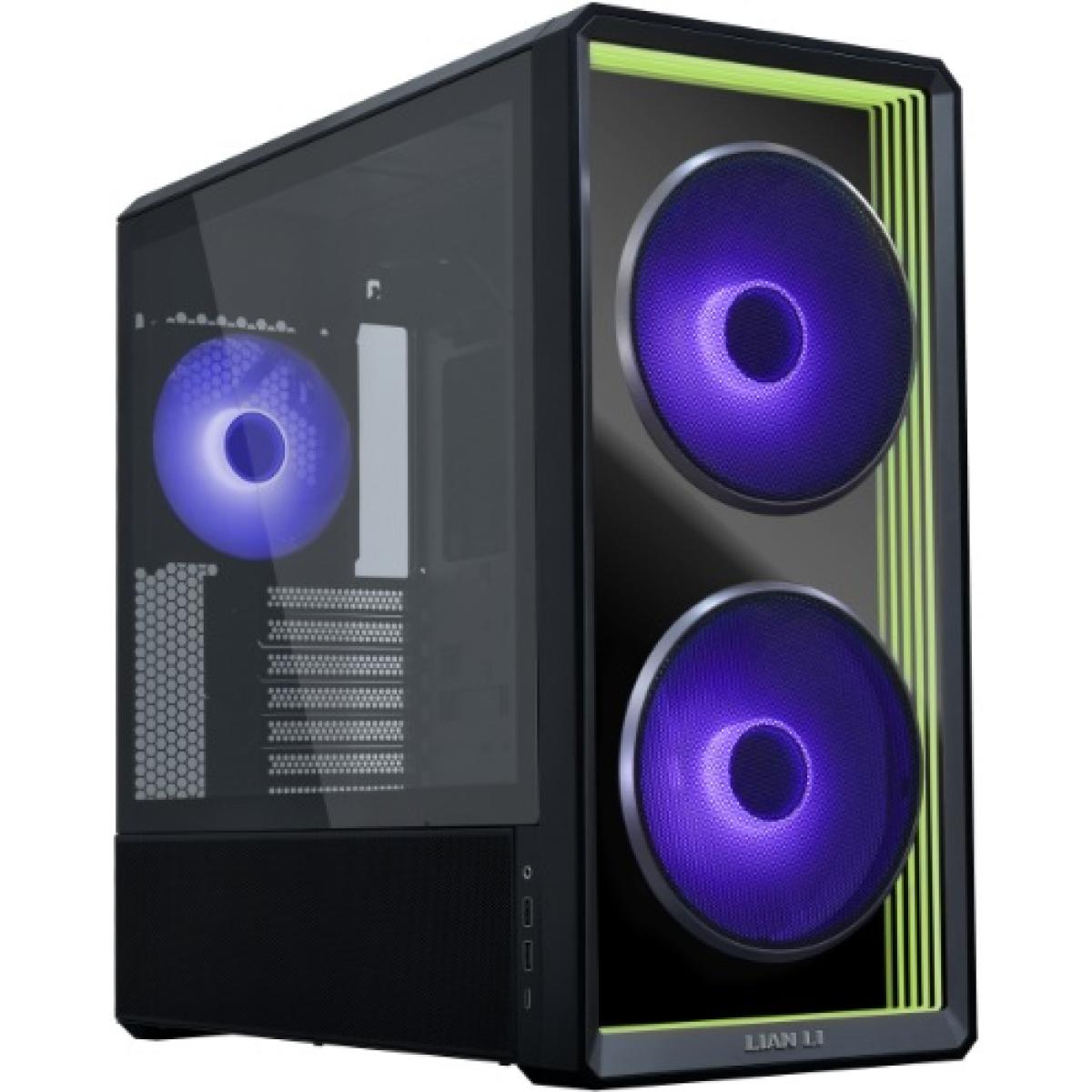 Lian Li LANCOOL 217 (217INFX) MESH (Black) ARGB ATX Mid Tower Tempered Glass Gaming Case W/ Type-C.